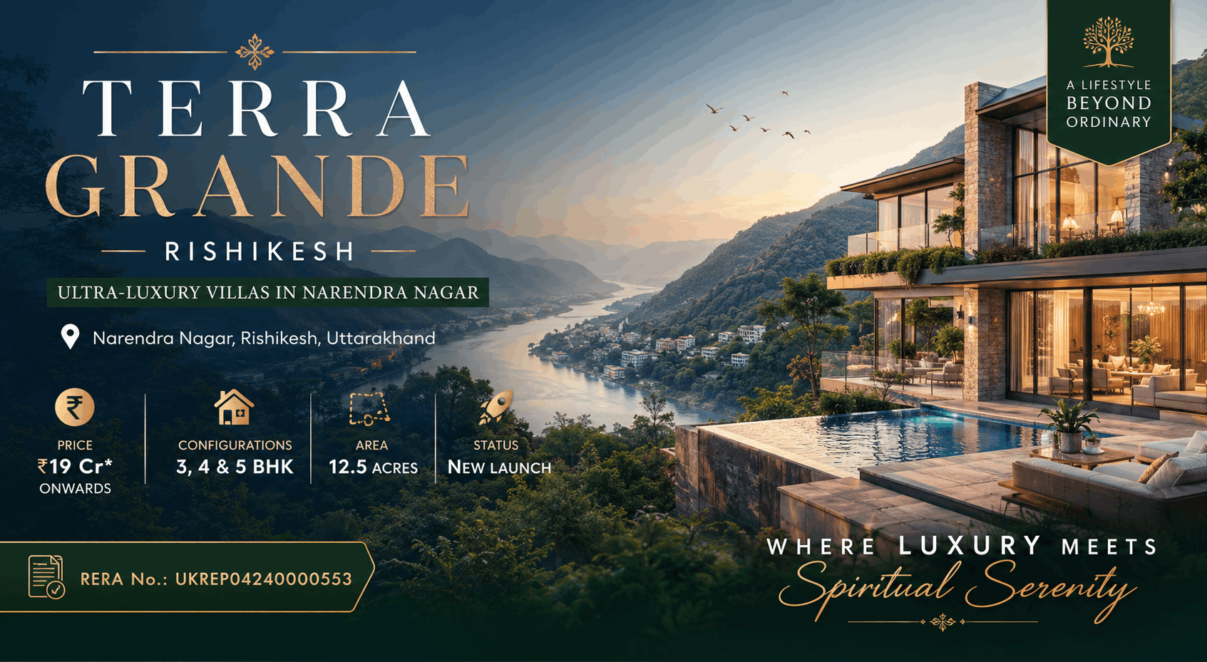 Terra Grande Rishikesh - Ultra-Luxury Villas in Narendra Nagar